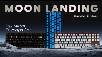 Awekeys Moon Landing Metal Keycaps Review